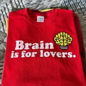 Gildan | Shirts | Rare Vintage 208 Nerd Nigo Brain Is For Lovers